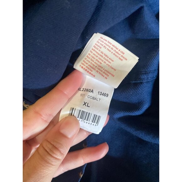 Serge Blanco Coupe Ajustee cobalt and paisley button down shirt - Picture 4 of 6